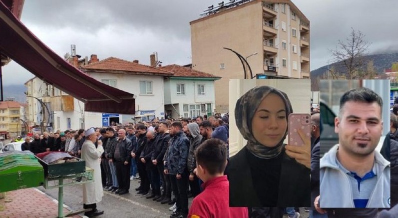 Nişanlı çift yan yana toprağa verildi
