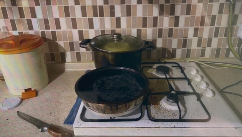 Ocakta unutulan yemek kadının ölümüne neden oldu