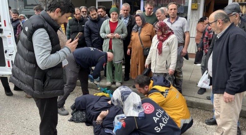 Ordu'da otomobilin çarptığı yaya yaralandı