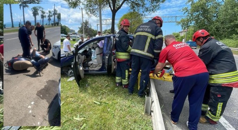 Ordu'da trafik kazaları: 5 yaralı