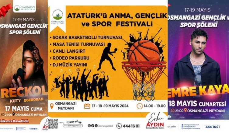 Osmangazi'de 19 Mayıs şöleni