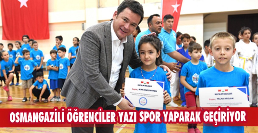 Osmangazili öğrenciler yazı spor yaparak geçiriyor