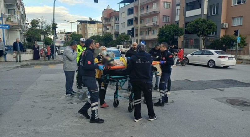 Otomobil ile motosiklet çarpıştı: 2 yaralı