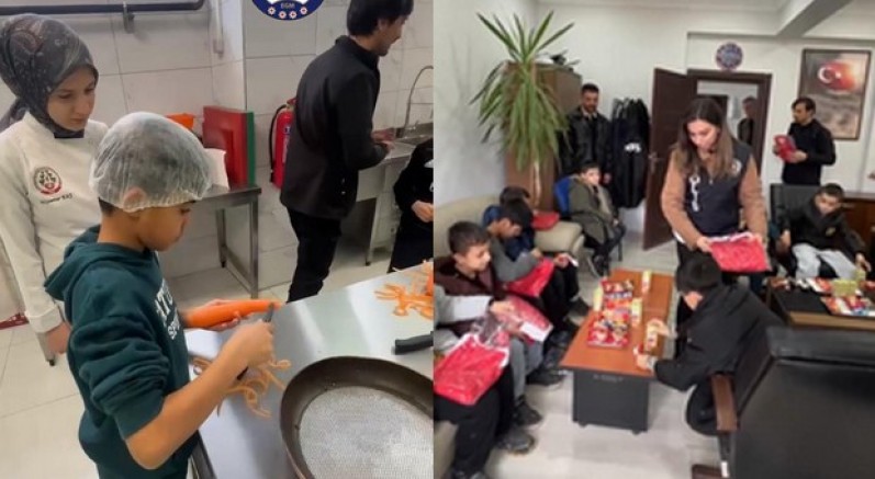 Polisten çocuklara yönelik sosyal farkındalık etkinliği