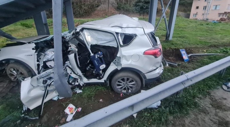 Rize'de kaza: 1 ölü, 1 ağır yaralı