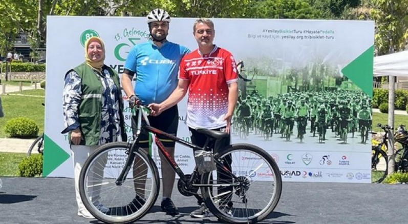 Sağlıklı hayat için pedal çevirdiler