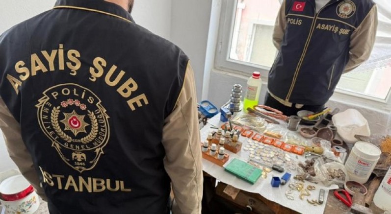 Sahte altın imalatına operasyon