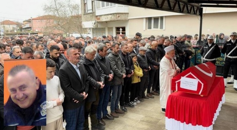 Saldırıda ölen polis memuru son yolculuğuna uğurlandı