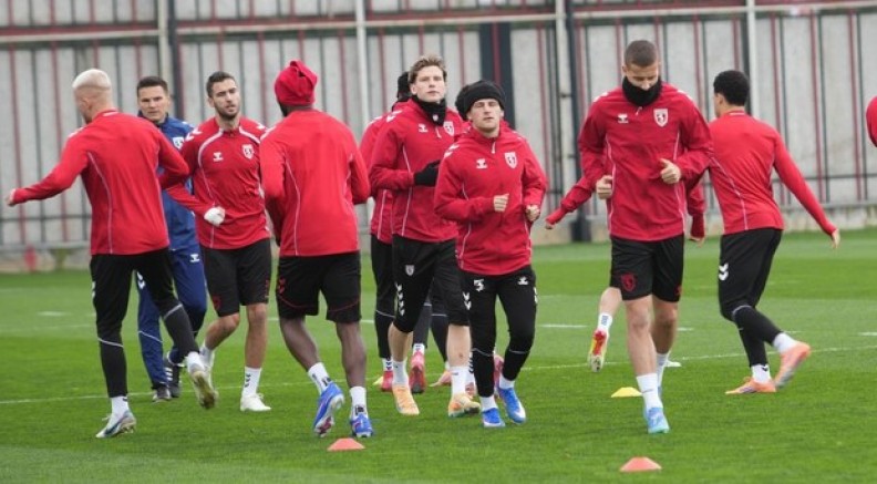 Samsunspor, Shkendija maçı hazırlıklarını tamamladı