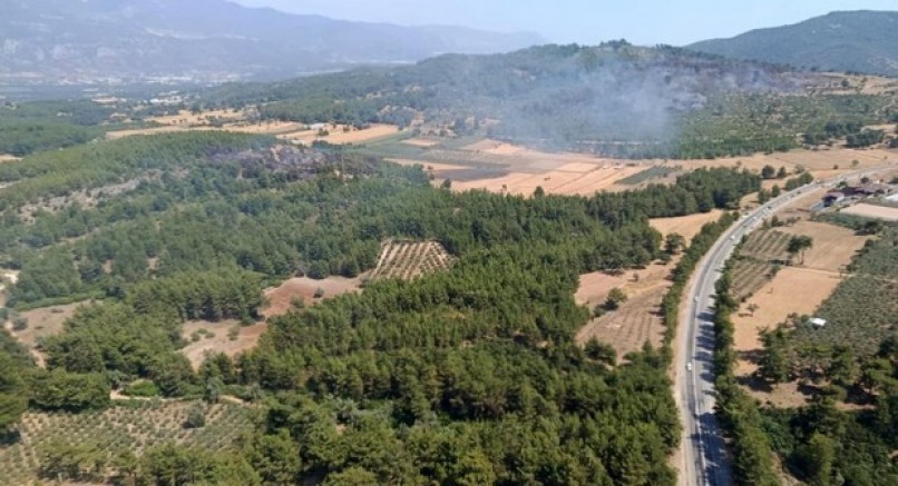 Seydikemer'deki orman yangını kontrol altına alındı
