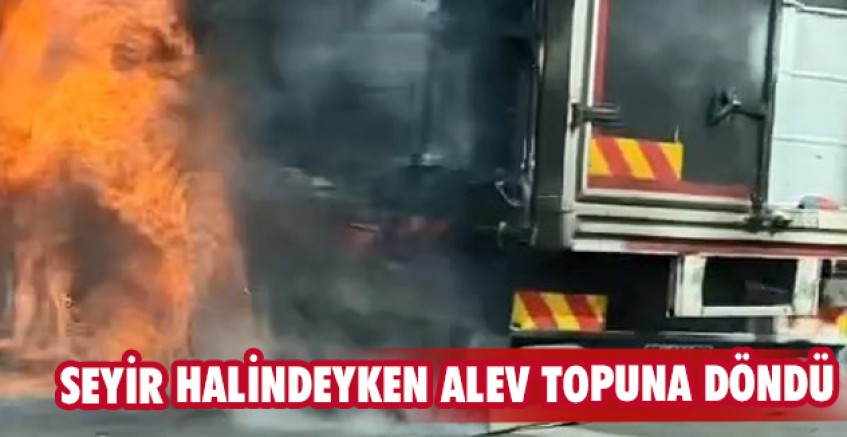 Seyir halindeyken alev topuna döndü