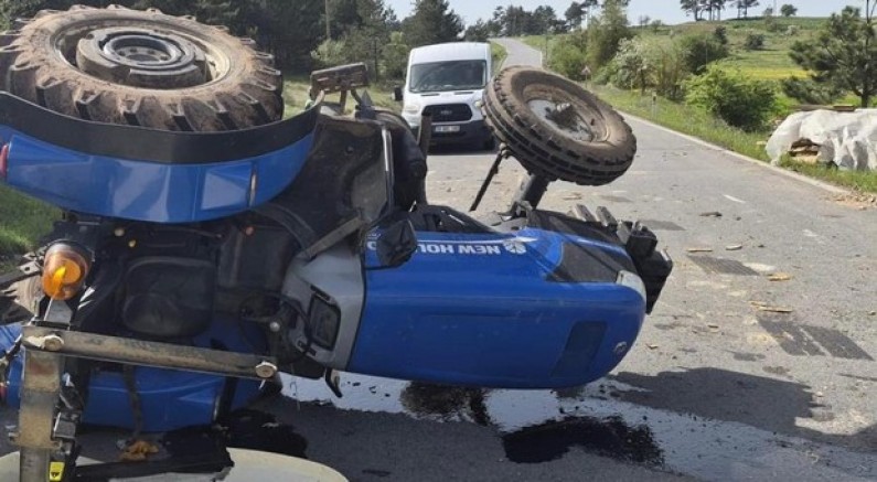 Sındırgı'da traktör kazası: 1 yaralı