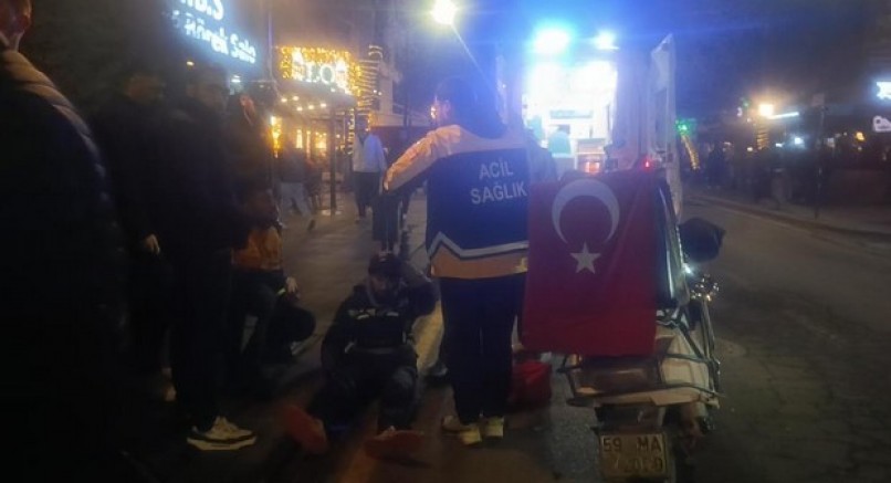 Süleymanpaşa'da iki motosiklet çarpıştı: 2 yaralı