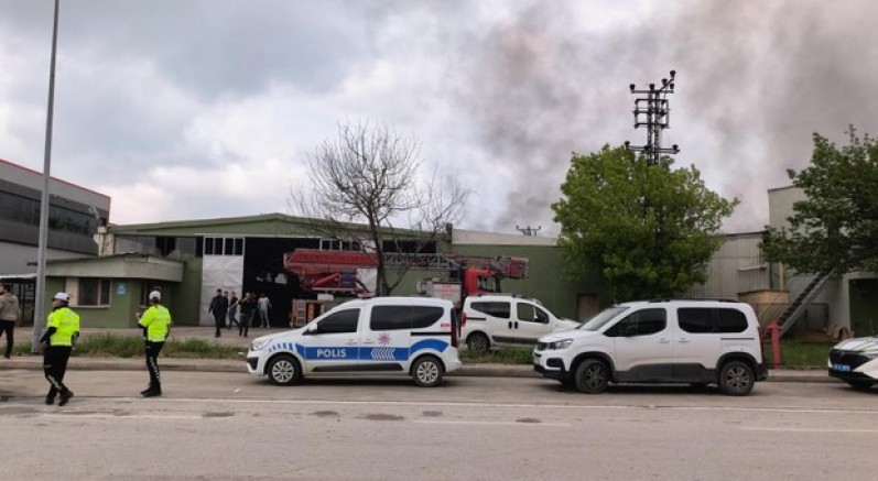 Sunta fabrikasında korkutan yangın