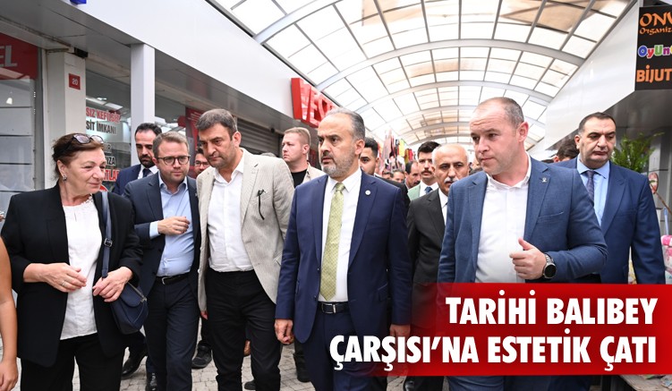 Tarihi Balıbey Çarşısı’na estetik çatı
