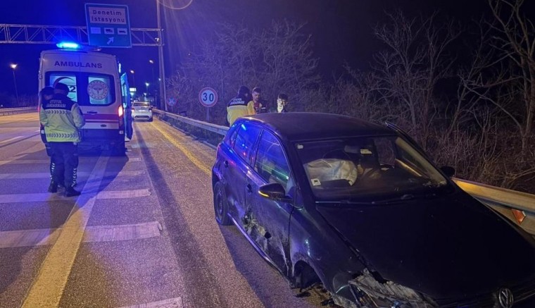 Ters yöne giren alkollü sürücü kaza yaptı: 2 yaralı