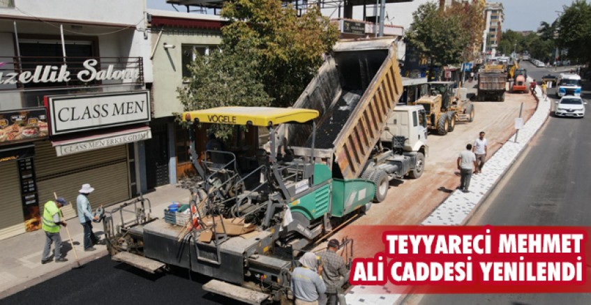 Teyyareci Mehmet Ali Caddesi yenilendi