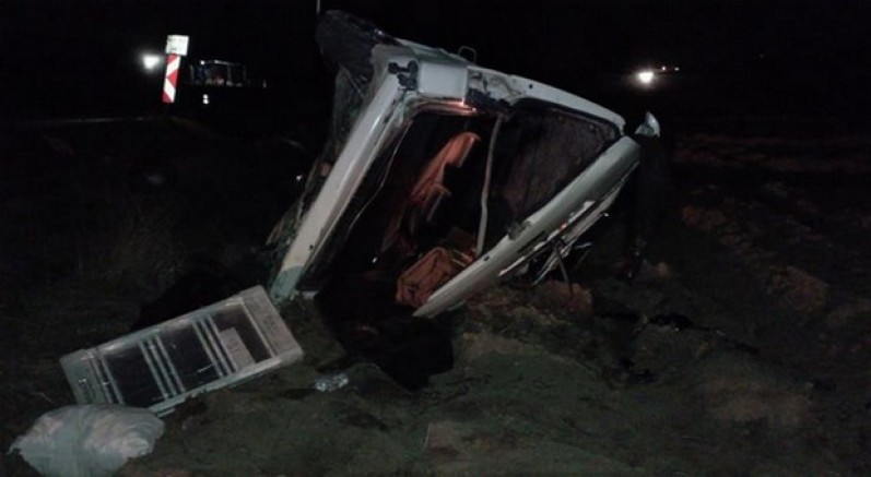 Tokat’ta minibüs devrildi: 1 yaralı