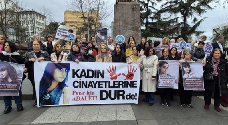 Trabzon'da Pınar Kaynak için yürüyüş