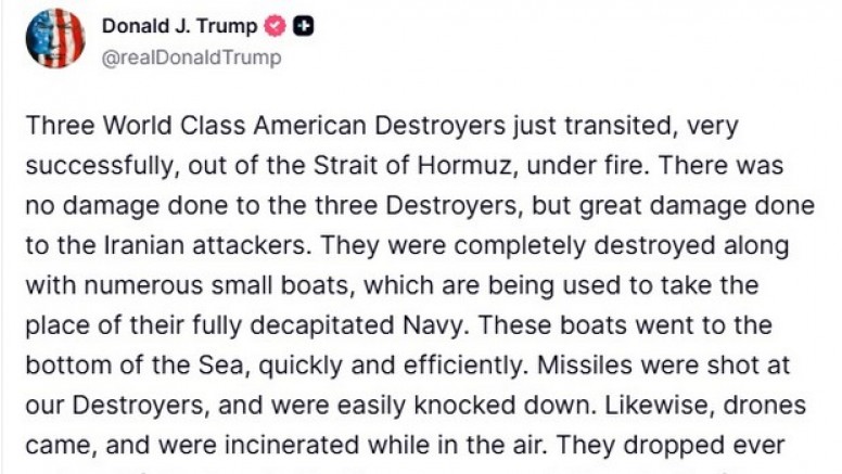 Trump’tan İran’a yönelik son saldırılarla ilgili açıklama