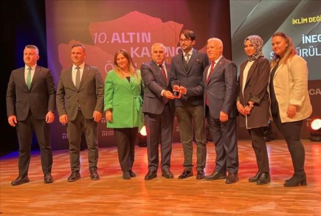Türkiye'nin konuştuğu proje İnegöl'e ödül getirdi