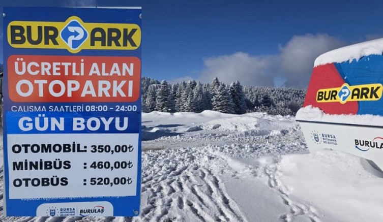 Uludağ'da güvenli ve ucuz otopark hizmeti