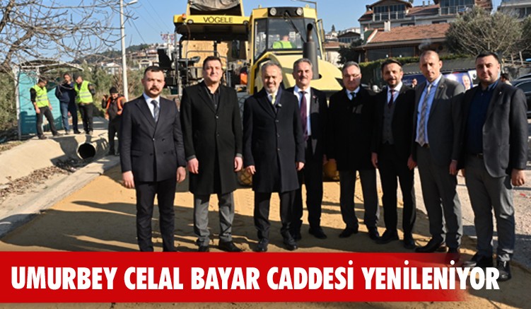 Umurbey Celal Bayar Caddesi yenileniyor