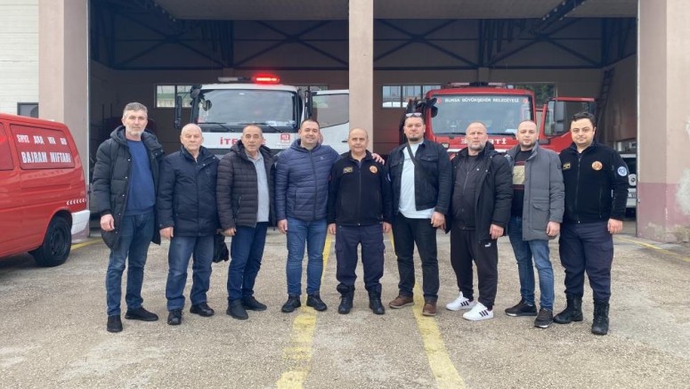 Üsküp'ten itfaiye gönüllü timleri Mudanya'da