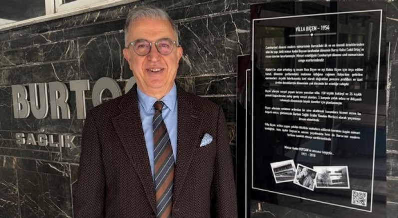 Villa Biçen’e Aydın Boysan anı plaketi