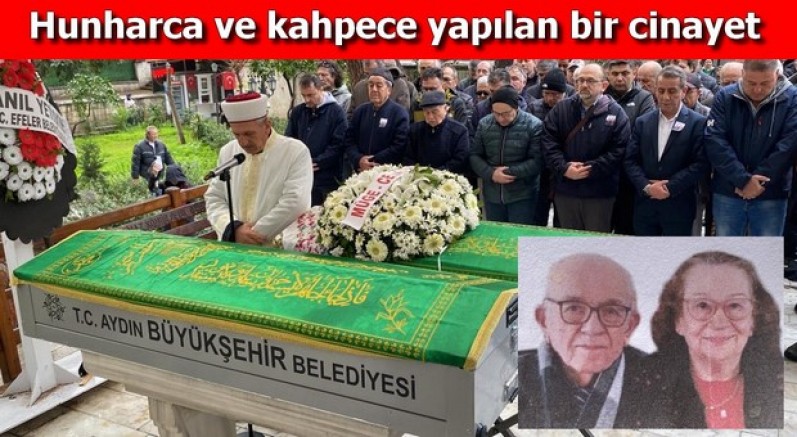 Yaşlı çift son yolculuklarına uğurlandı