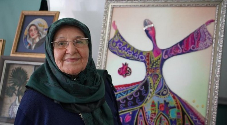 Yaşlı kadın gençlik hayalini gerçekleştiriyor