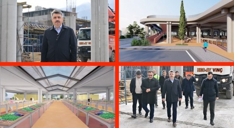 Yavuzselim Kapalı Pazar Alanı'nda çalışmalar sürüyor