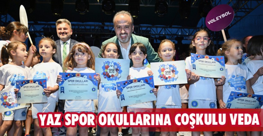 Yaz spor okullarına coşkulu veda