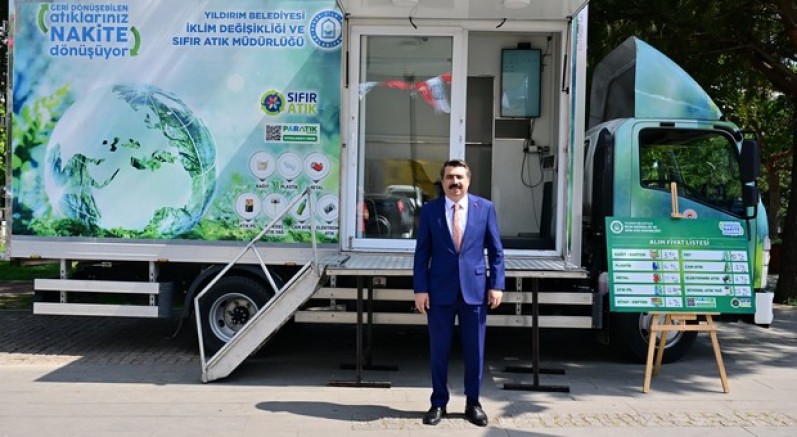 Yıldırım'da atıklar nakite dönüşüyor