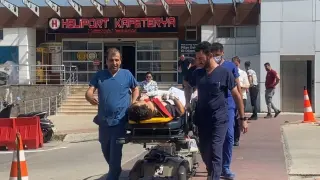 Vurulan gemideki iki yaralı mürettebat Samsun’a getirildi