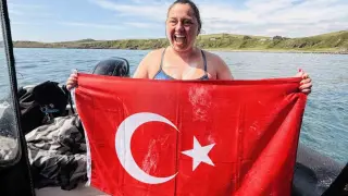 Uluarslan, Kuzey Kanalı’nı geçen 3. Türk kadın sporcu oldu