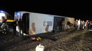 Kırıkkale’deki otobüs kazasında 29 kişi yaralandı