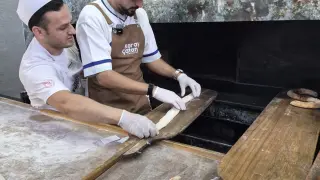 Sefo, Bafra’da kendi pidesini yaptı