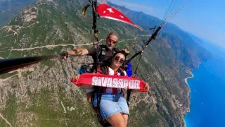 Fethiye semalarında Sivasspor atkısı açtı