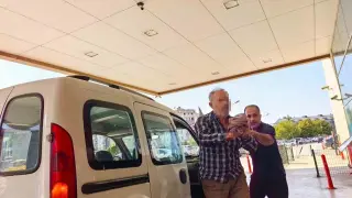 Elini spiral makinesine kaptırdı