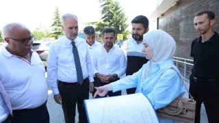Alanyurt yüzme havuzunda yapım çalışmaları sürüyor
