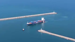 Dronla vurulan Türk gemisi Samsun’da