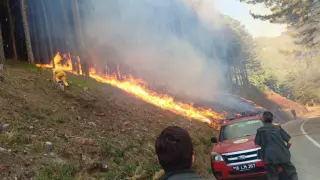 Uludağ’da çıkan orman yangını söndürüldü