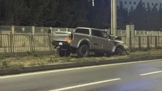 Arazi aracı PTS direğine çarptı: 1 yaralı