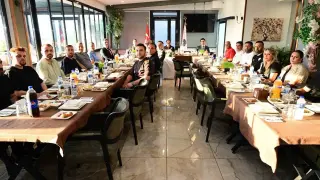 Bursaspor yönetimi ve taraftarı, Bursa emniyetiyle buluştu