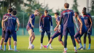 Trabzonspor, Ferencvaros maçı hazırlıklarını tamamlandı