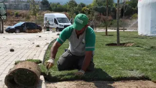 Dostum kamp alanında çalışmalar sürüyor