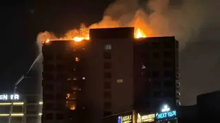 Diyarbakır’da 12 katlı plazada yangın