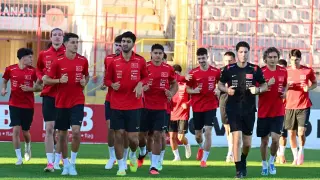 Ümit Milli Takımı, Ukrayna maçı hazırlıklarına başladı