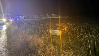 Çorum’da otomobil tarlaya uçtu: 2 yaralı
